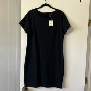 Tahari s/s knit black dress
